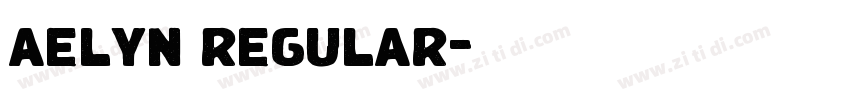aelyn regular字体转换